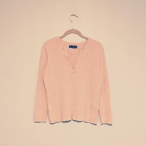 KAREN SCOTT Pale Pink Pullover Sweater Women's Size Medium